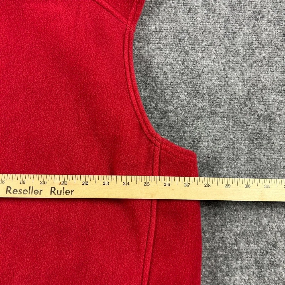 Columbia Fleece Vest Mens XXL Red WSU Cougars Collegiate Flanker‎ Full Zip NWT